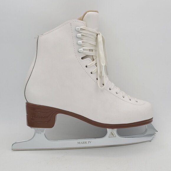 Jackson Artiste Womens Size 7 B Ice Skates Ultima Mark IV Blades White 1790 - Picture 4 of 16